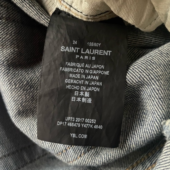 YSL Saint Laurent Paris Skinny JEANS sz 24 - Picture 4 of 6